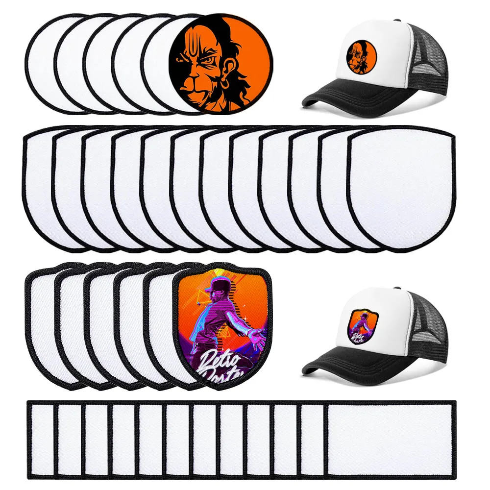 blank sublimation hat patches, sublimation material