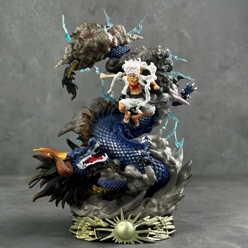 Figurine One Piece – Luffy Gear 5 Vs Kaido Dragon – PVC 23 Cm – 2022