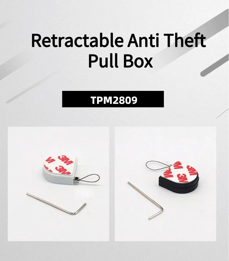 Tocvue Micro Retractable Anti Theft Pull Box Plus Adhesive Abs Plate ...