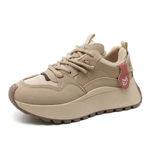 Made in China Women's Thick Bottom Height Increasing Gump Shoes Anti-Slip Fashion Trend Casual Shoes for Student Summer & Spring