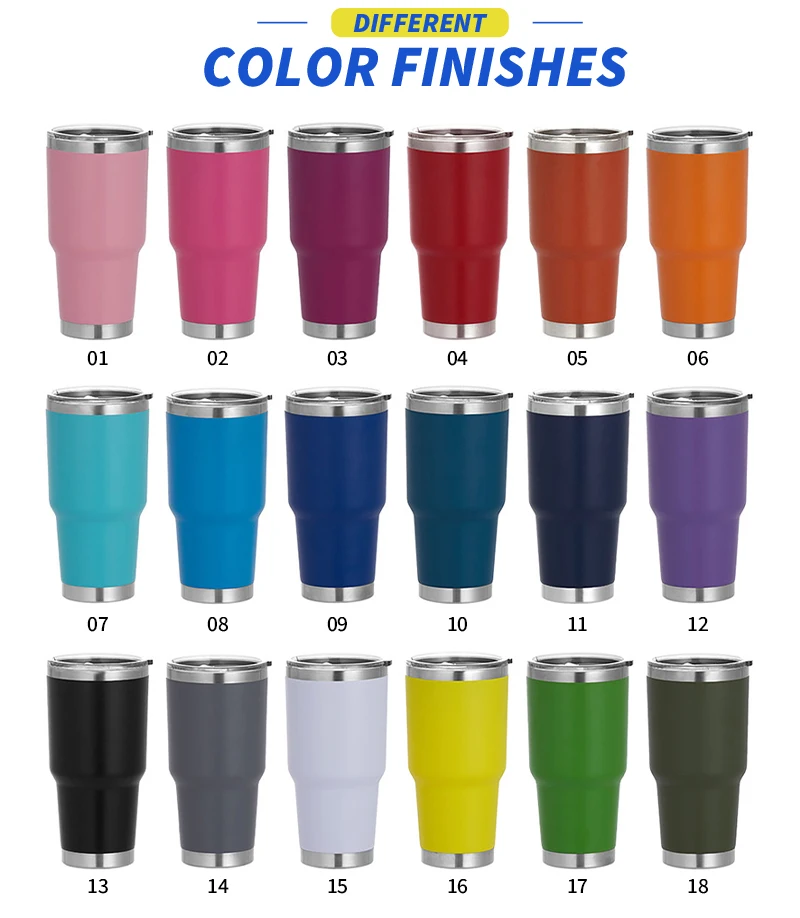 20oz 30 Oz Custom Double Walled Insulated Coffee Travel Mug Cups Stainless Steel Tumblers