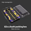 2-5 Caja Sushi Fujiwara Azul con tapa 50uds
