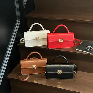 2026 Stone Pattern Pu Messenger Handbag Small Hand Bags for Women Shoulder Purse