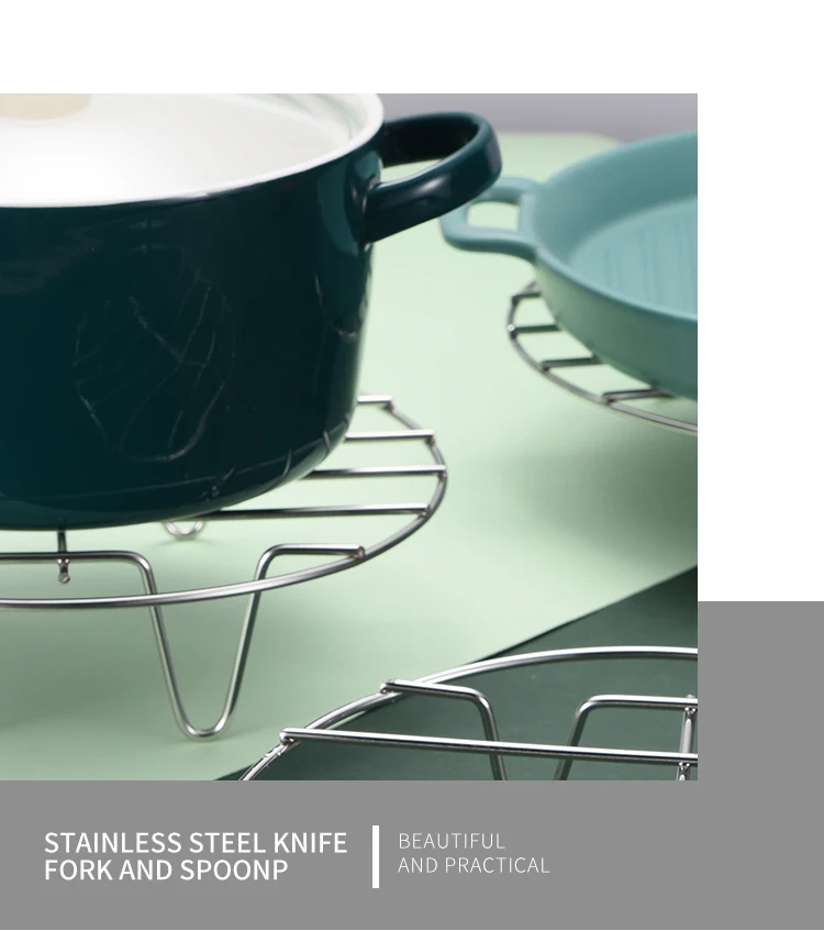 Unique Design Wire Stainless Steel Round Steamer Cooling Rack for Roasting Oven 7