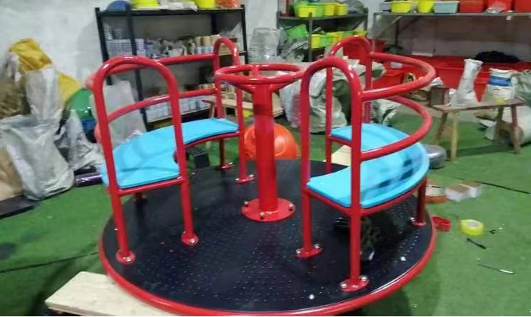Outdoor Children's Multi-Player Interactive Swivel Chair Series High Quality Mini Carousel Indoor Playground Equipment Price