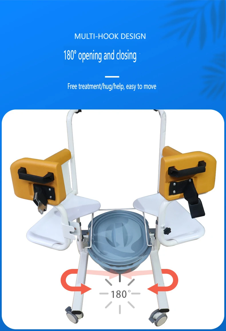 Hot Sale Wheelchair Toilet Commode Chair Electric Patient Lifting Transfer Chair For Elderly And Disabled