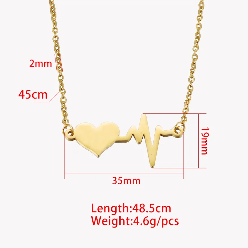 Heart Beat Pendant Necklace