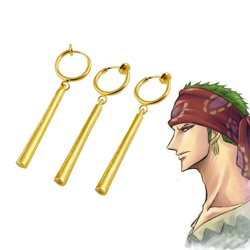 4 Styles Anime One Piece Pirate Hunter Roronoa Zoro Cosplay Accessories Ear Nail Clip Drop Dangle Earrings Set Buy Zoro Clip Earrings Roronoa Zoro Dangle Earrings Set One Piece Cosplay Accessories Product On