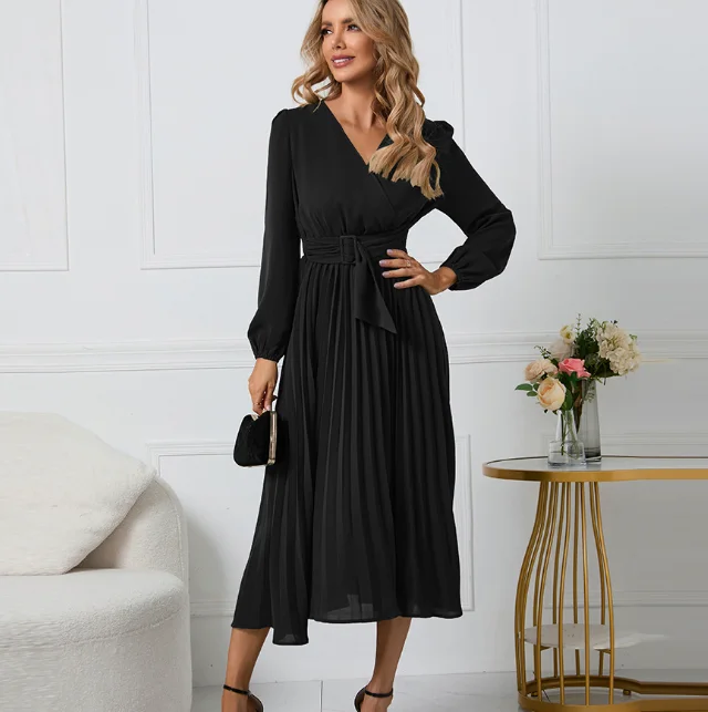 New Winter Dress Fashion 2024 Long Sleeve Dress Party Dresses Women Evening Elegance New Winter Dress Fashion 2024 Long Sleeve Dress Party Dresses Women Evening Elegance