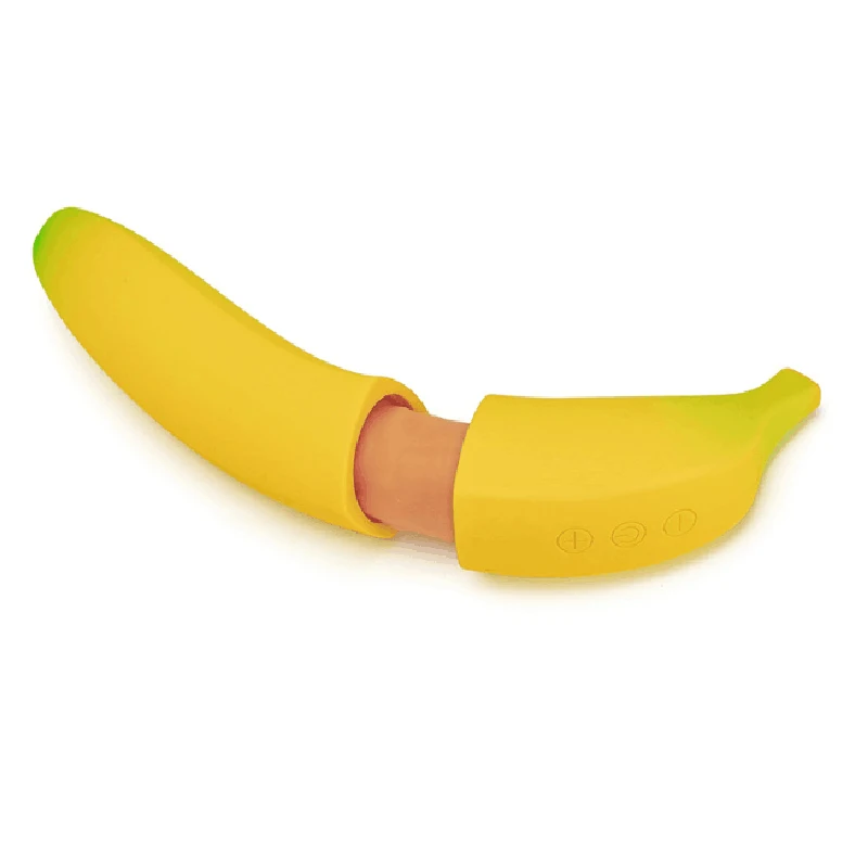 Banana Shape Simulation Penis Charging and Heating Vibrator Adult Sex Products Dildo Sex Toys