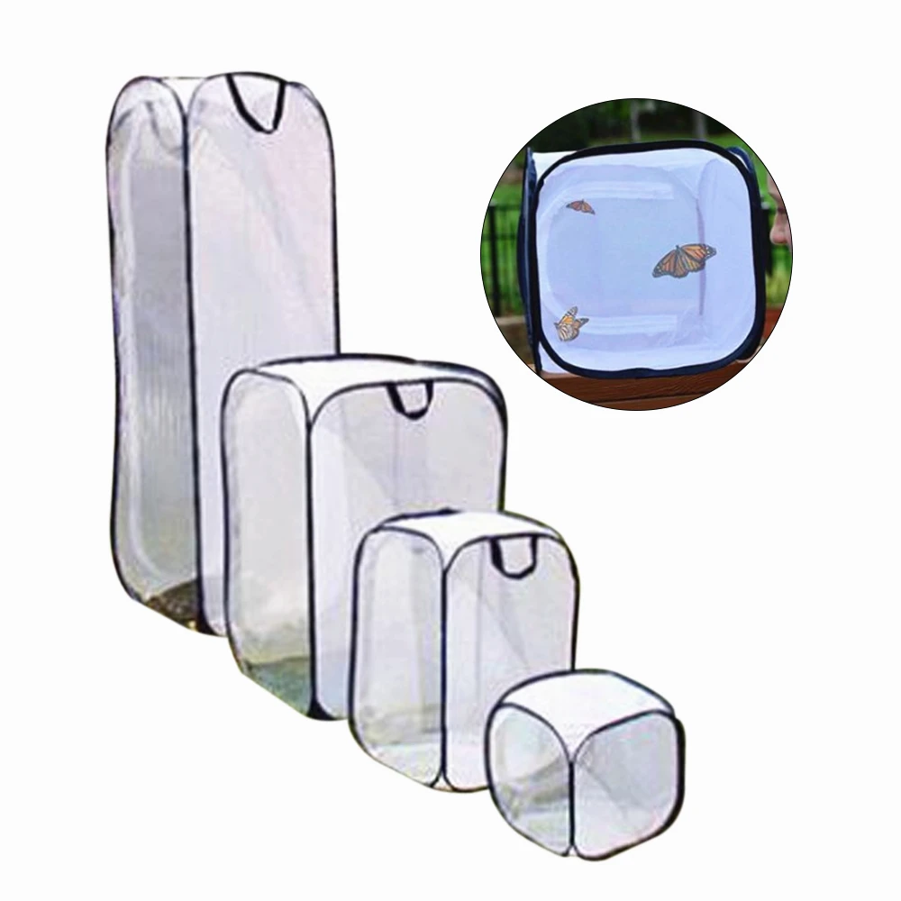Outdoor Foldable Insect Net Reptile Terrarium Cage Portable Insect Breeding butterfly Habitat Cage