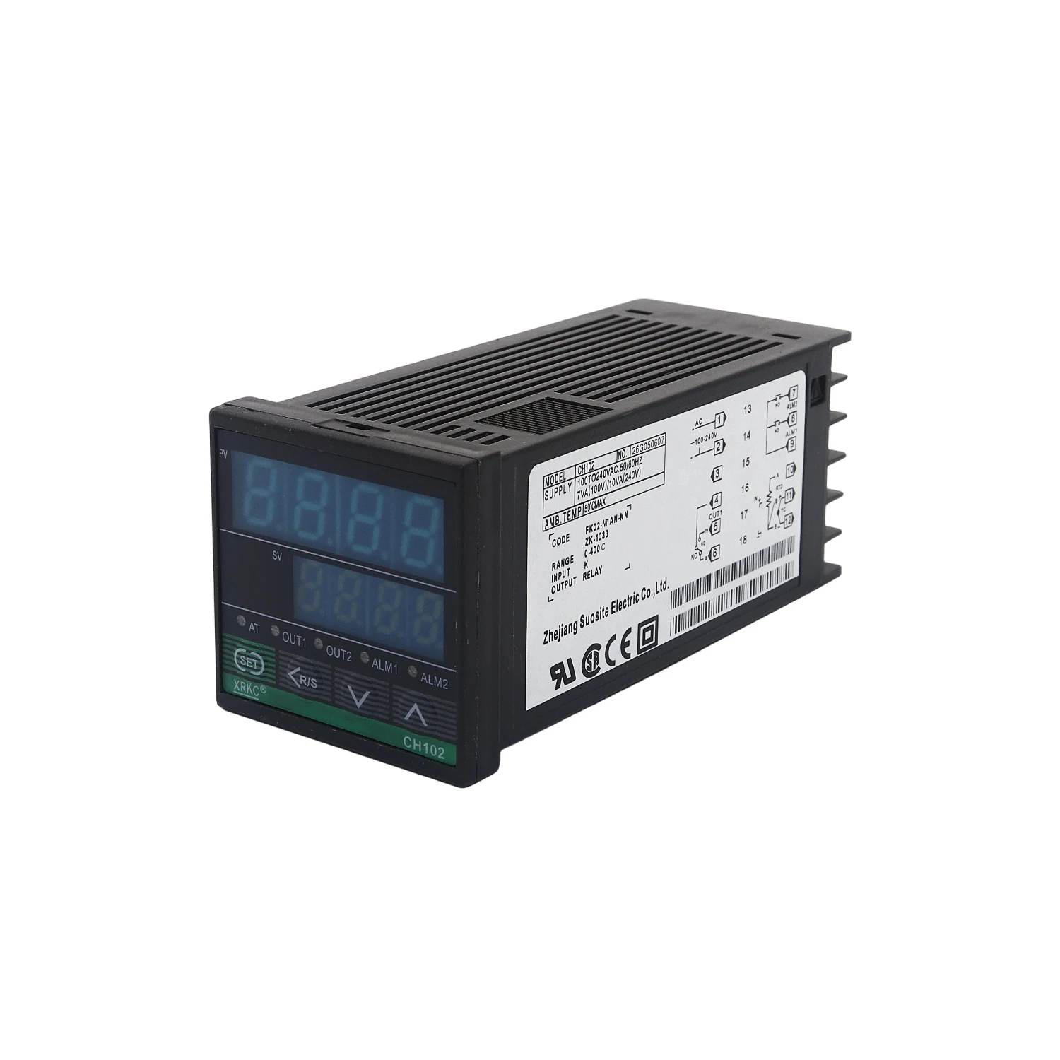 XRKC Digital PID Temperature Controller CH102 FK02 MV*AN K/E/PT100 Input Industrial Smart Thermostat for Packaging Machine