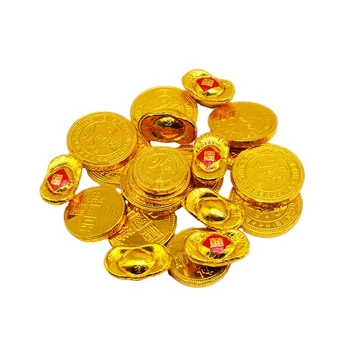 Wholesale 300 Pieces Golden Coin Shape Sweet Halal Chocolate