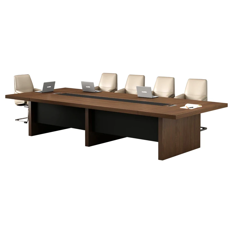 Modern Wooden Office Conference Table Factory Direct Sales Office Furniture Staff Manager Office Meeting Room Table