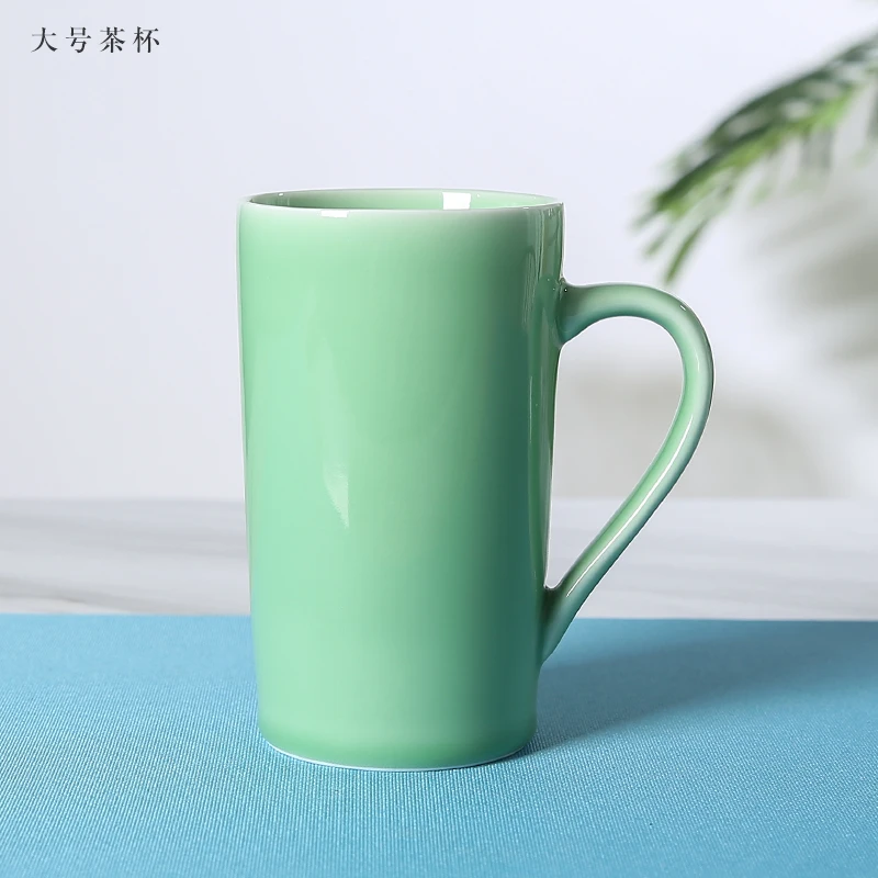 product 2025 factory wholesale longquan celadon traditional cups saucers coffee customized water drinking ceramic tea cups-10
