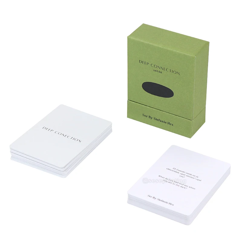 Full Color Deep Connection Affirmation Card Deck Printing Custom Your Own Design Custom Card Game with Box
