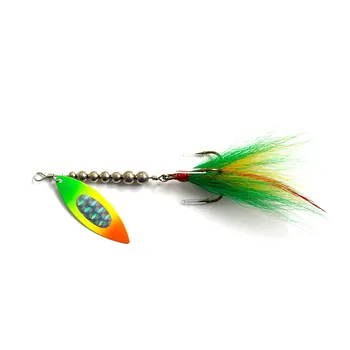 Wholesale Cheery 21g 18mm Multicolor Bass Spinner Baits Factory OEM Lure Fishing Spoons for Perch Trout Rivers Lakes Float – Metal Jig – view 3