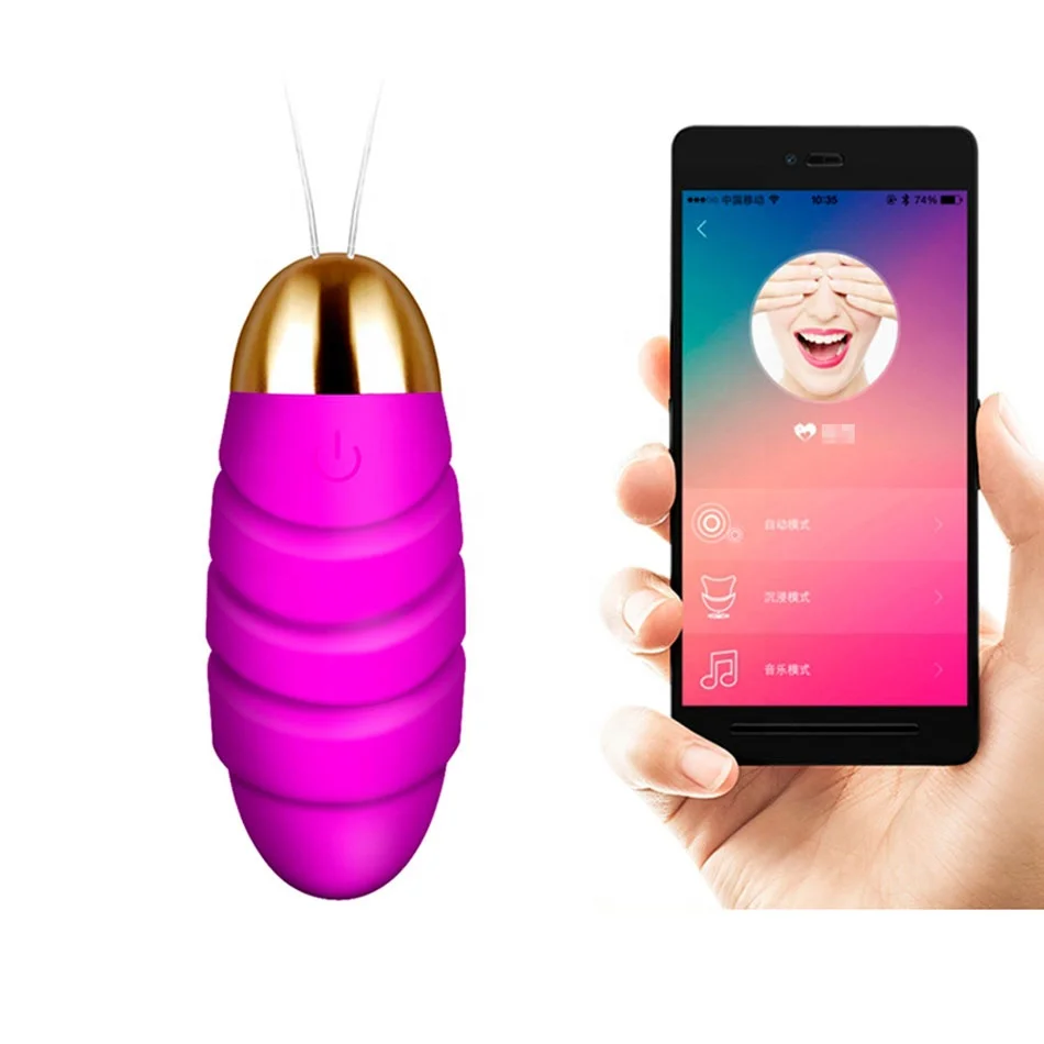 Waterproof APP Remote Control Mini Single Rechargeable Eggs Vibrator Sex Toy for Woman With Phone App Egg Wireless Vibrating Bul
