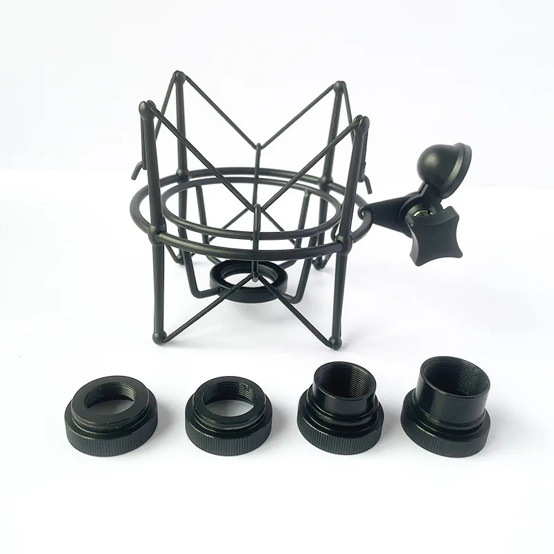 Supporto Antiurto (Shock Mount) Per Microfono Neumann U87 Ai, U67 Set, U89 I, TLM 67 - Compatibile, Regolabile 180°, Con Adattatore Vite