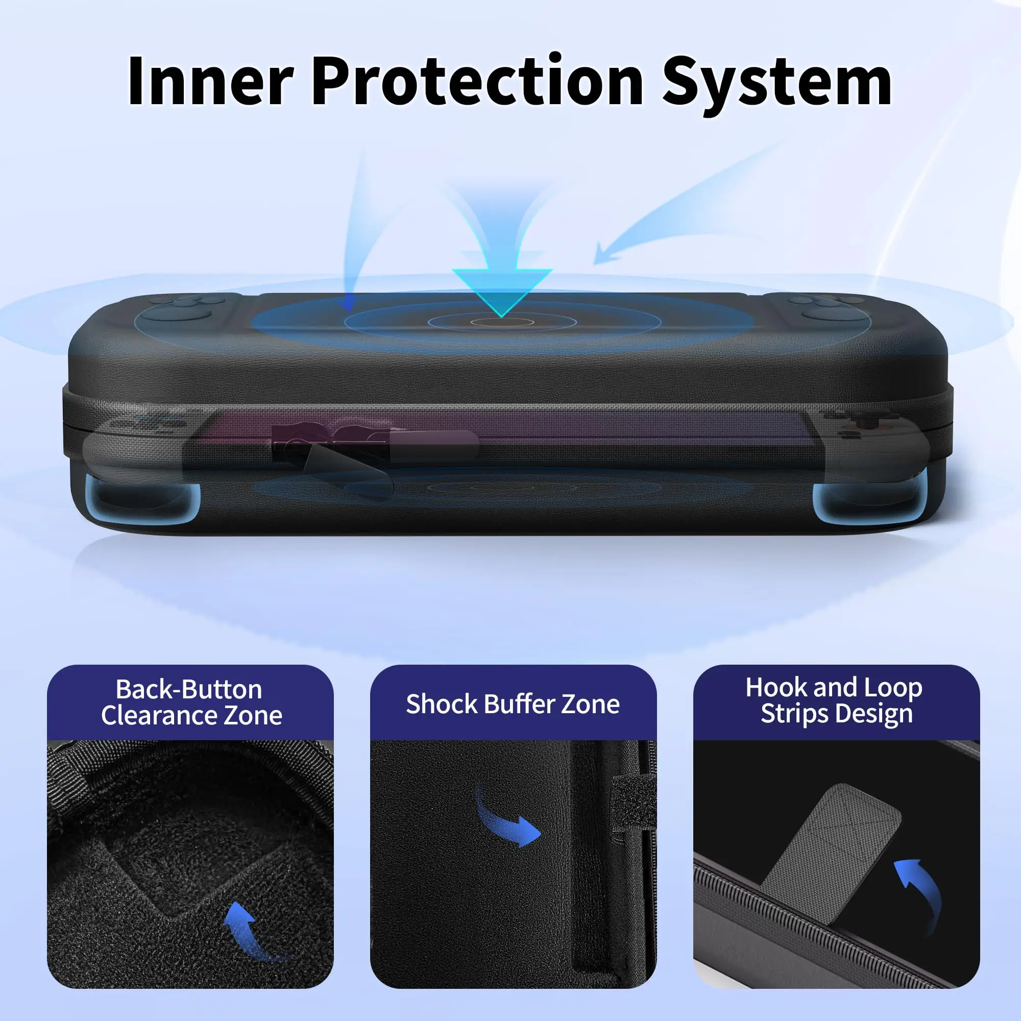 product laudtec carrying case for switch 2 2025 portable travel storage case for larger capacity carry hand bag pouch-5