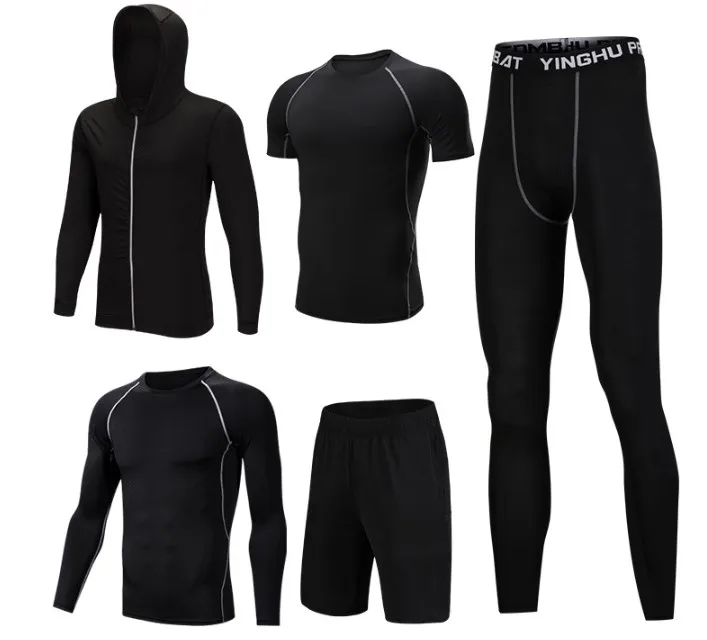 Men's Gym Training Fitness Sportswear Athletic Workout Suits Running Jogging Clothing