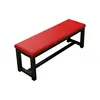 Black steel frame with red upholstery [Upgraded Version]
