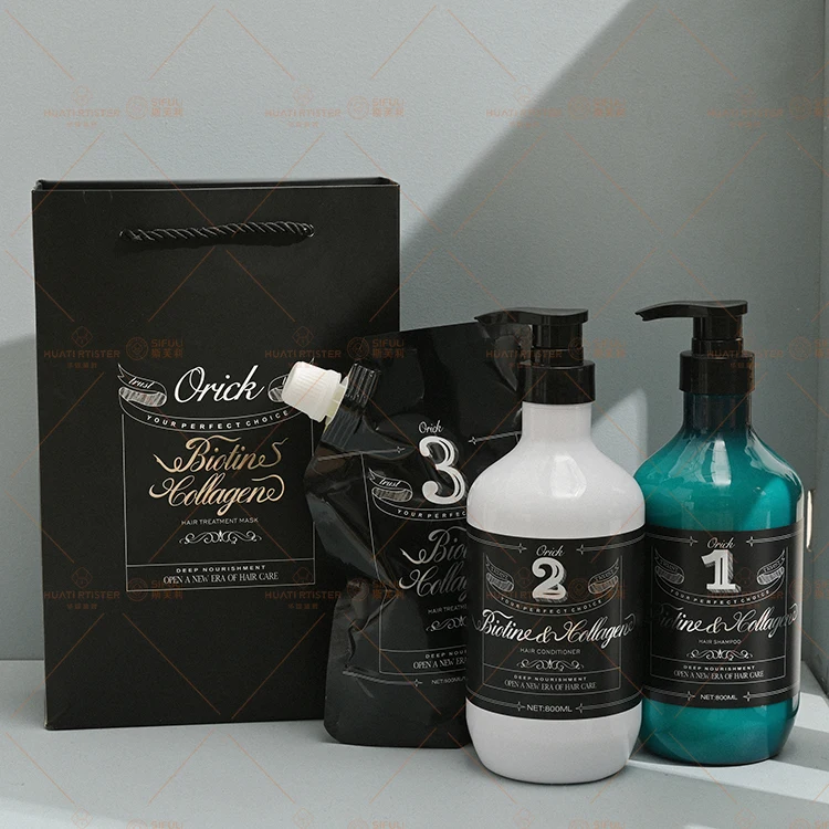 Huati Sifuli Orick 800ml All in One Beauty Dupe Vegan Hair Care Hair Biotin Collagen Shampoo and Conditioner