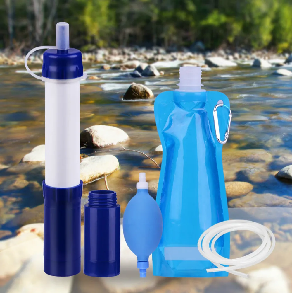 Personal Water Filter straw Water Cartridge Portable Water Filters for Camping Hiking or Survival Backpacking