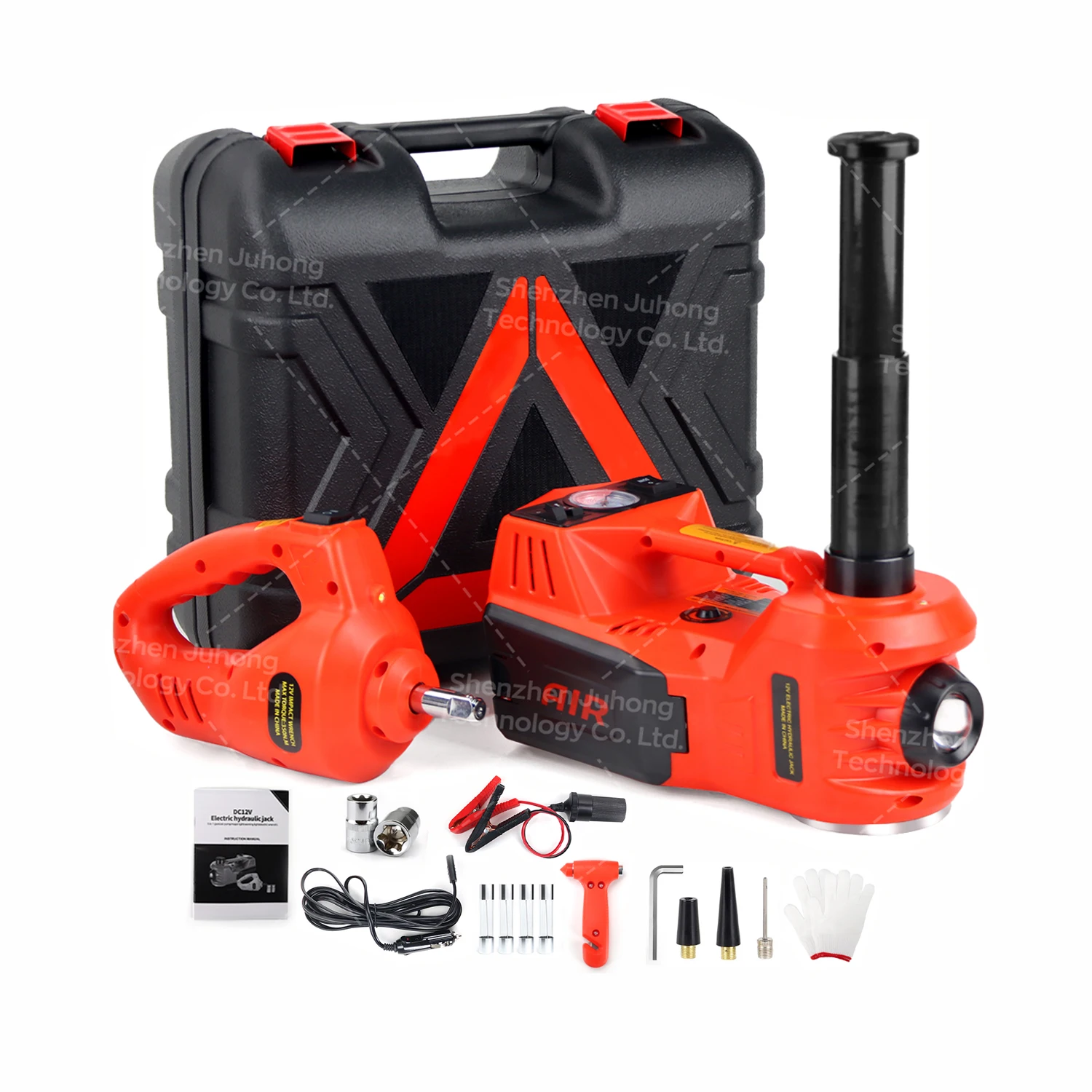 All in One Portable Mini 12V Hydraulic Electric Car Jack and Tire Inflator