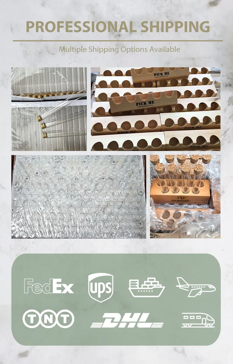 Peacoblue Home Wooden Test Tube Vial Shot Glasses Jamaica