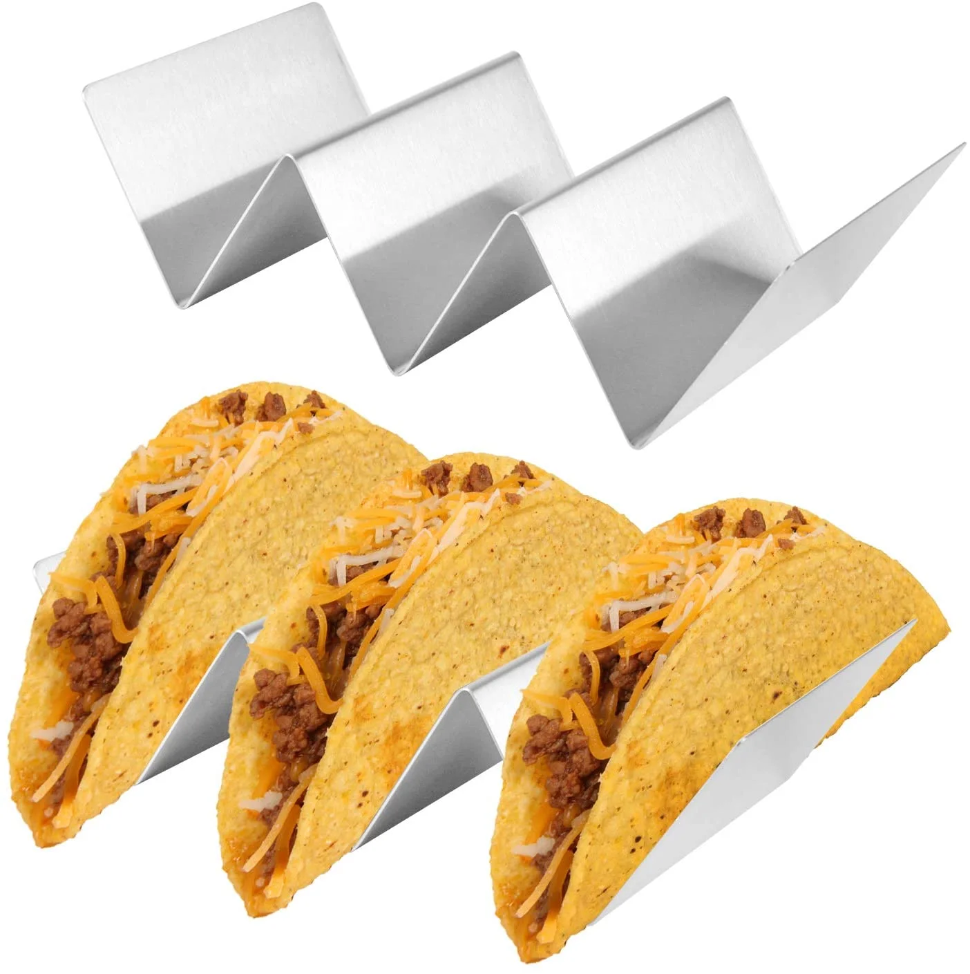 Food Grade Stainless Steel Taco Holder Stand Taco Truck Tray Style Oven Safe 