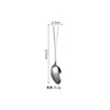 Thick 410 no. 5 pointed spoon
