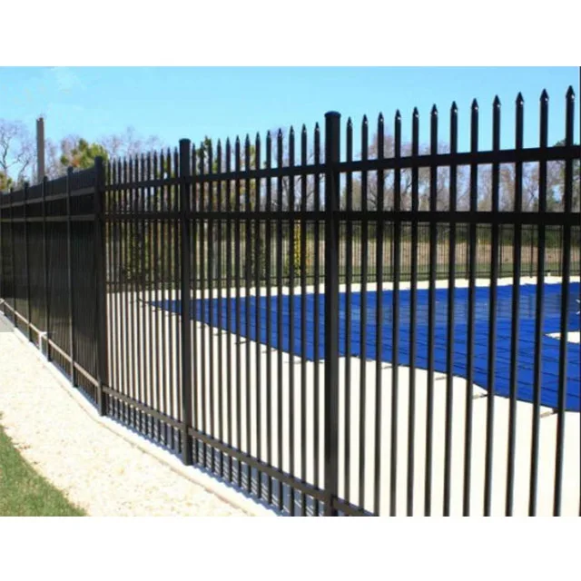Good Price Hot Dip Metal Security Fence Iron Wrought Galvanized Steel