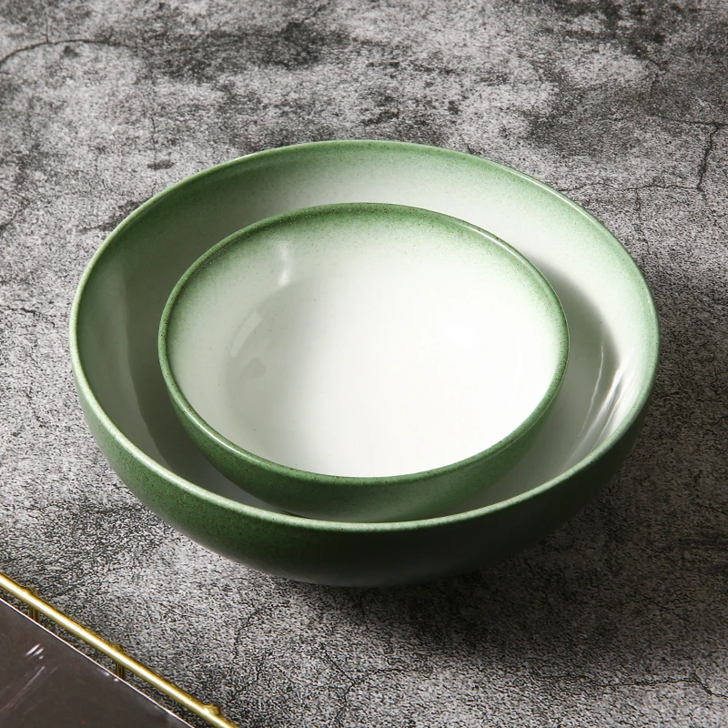 WEIYE Customized Oval Ceramic Bowl Salad Glaze Irregular Bowls Fruit Deep Plate Wholesale Porcelain Mexican Dinner