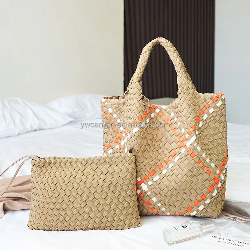 neoprene woven tote