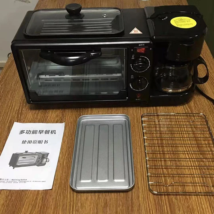 
 Прибор для приготовления завтрака 3 в 1, кофеварка для завтрака, английская машина с духовкой  