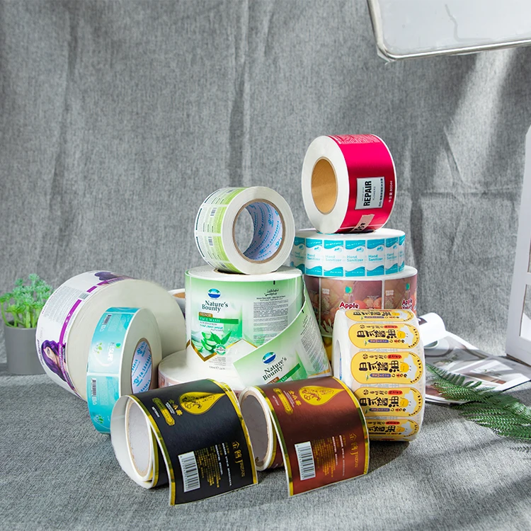 product custom luxury perfume brand logo vinyl waterproof roll stickers printing manufacturer cosmetic product packaging stickers-2