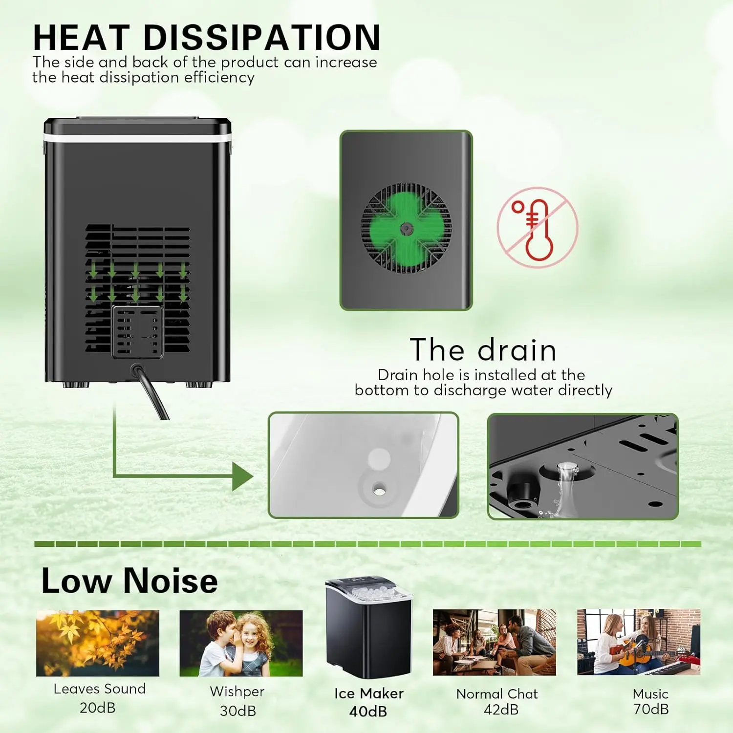 2023 NEW Ice Maker Ice Making Machine for Home Use with Factory Price Portable Countertop Ice Maker Machine