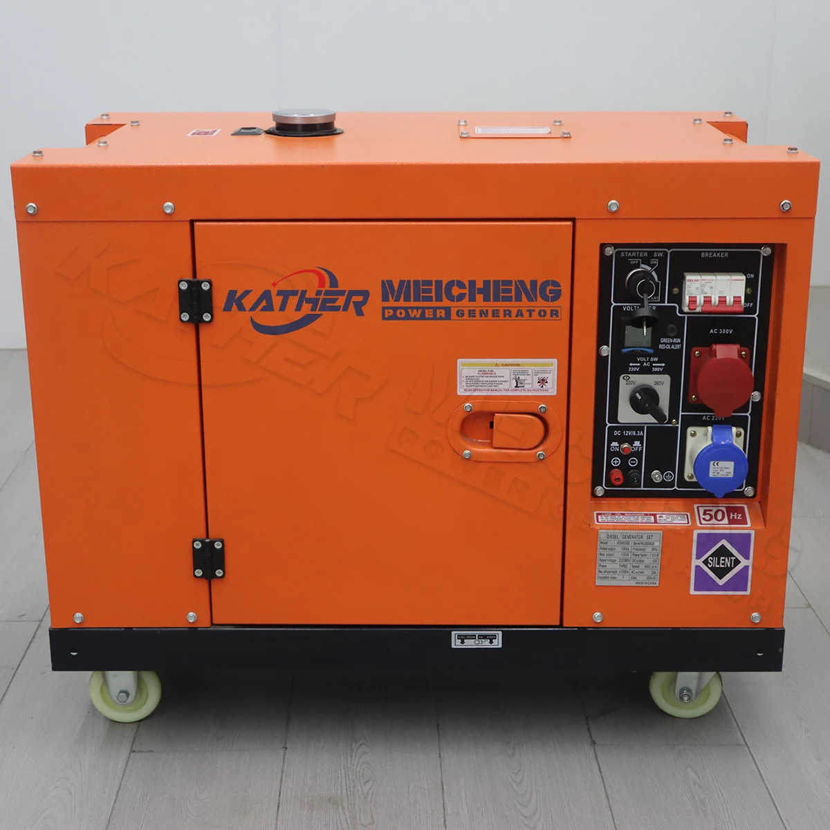 5KW 6KW 7KW 8KW 9KW 10KW Gerador a Diesel Super Silencioso 110V 220V 380V Gerador Elétrico Portátil com Potência de 50/60Hz 10KVA 15KVA 20KVA
