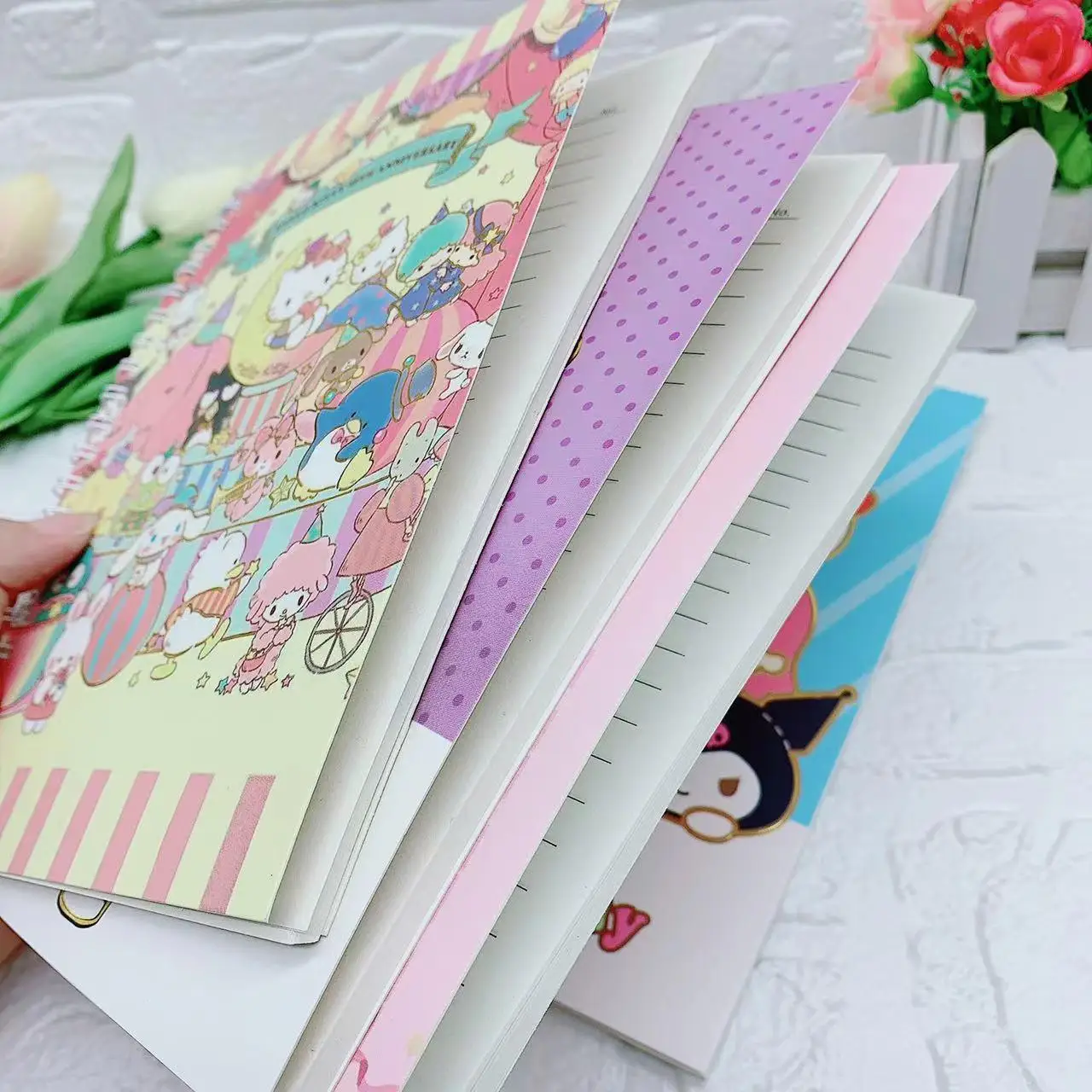 Baotu Sanrio Series Notebook Kawaii Anime Cinnamoroll Kuromi School ...