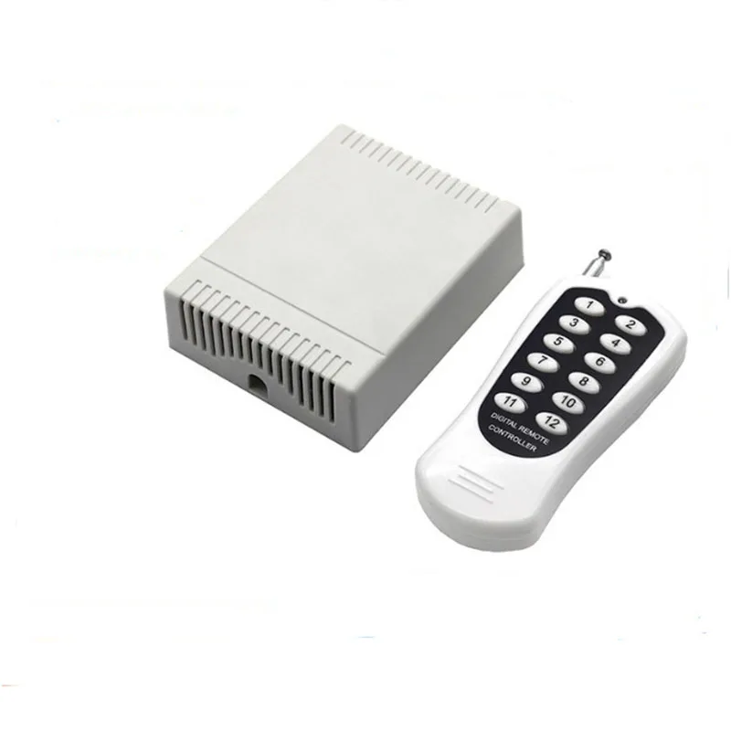 DC 12V Wireless Remote Control Long Distance 12 Channel Multi Controller LED Remote Control Switches Manufacturer