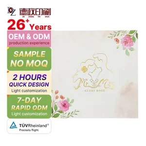 Wholesale Custom Silver Velvet Fabric Hardcover Notebook Sewing Binding Registry Sign for Wedding Guests for Visitors Events