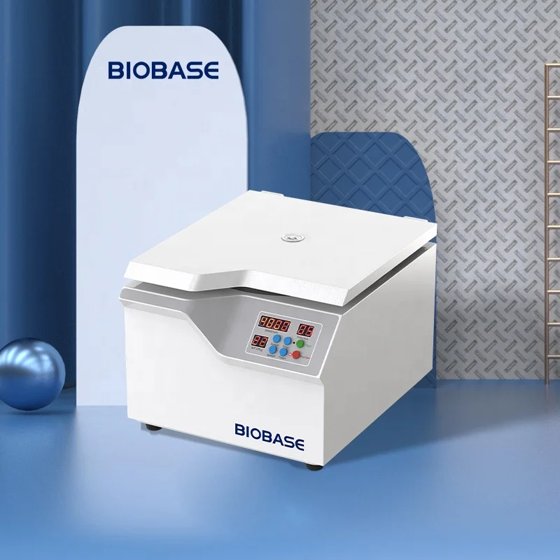 BIOBASE Low Speed Table Top Centrifuge 4000RPM Continuous Operation Plasma Applications for Lab Use