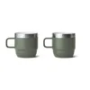 4oz dark green-handle