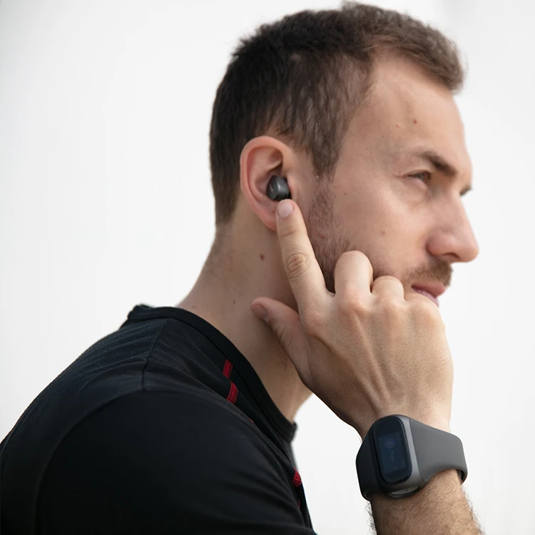 Wearbuds W20 High Quality IOS Android Smart Watch Waterproof 2 in 1 Smart Bracelet Earbuds Fitness Tracker Smartband