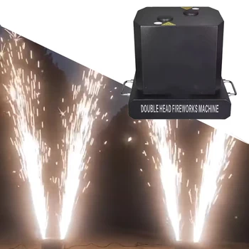 Wedding Party Rotation Cold Spark Machine Dj Show 1300W Dual Moving Head Cold Spark Machine Wireless Remote DMX Control SFX