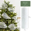 9.84 inch wide white ribbon