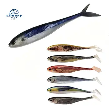 CHEERY 11g 125mm New Soft PVC Lure for Saltwater Fish Catfish Midwater Bait 3D Printed Pinfish Artificial Fishing Bait Wholesale – Soft Lure – view 2