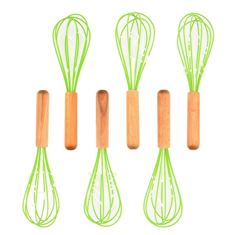 Small Kitchen Silicone Egg Beater Manual Egg Mixer Tool for Baking