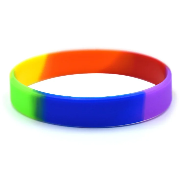 JieGuanG Silicone Wristband Multicolor 10Pcs Men and Women Sports Party Decoration Universal Bracelet 
